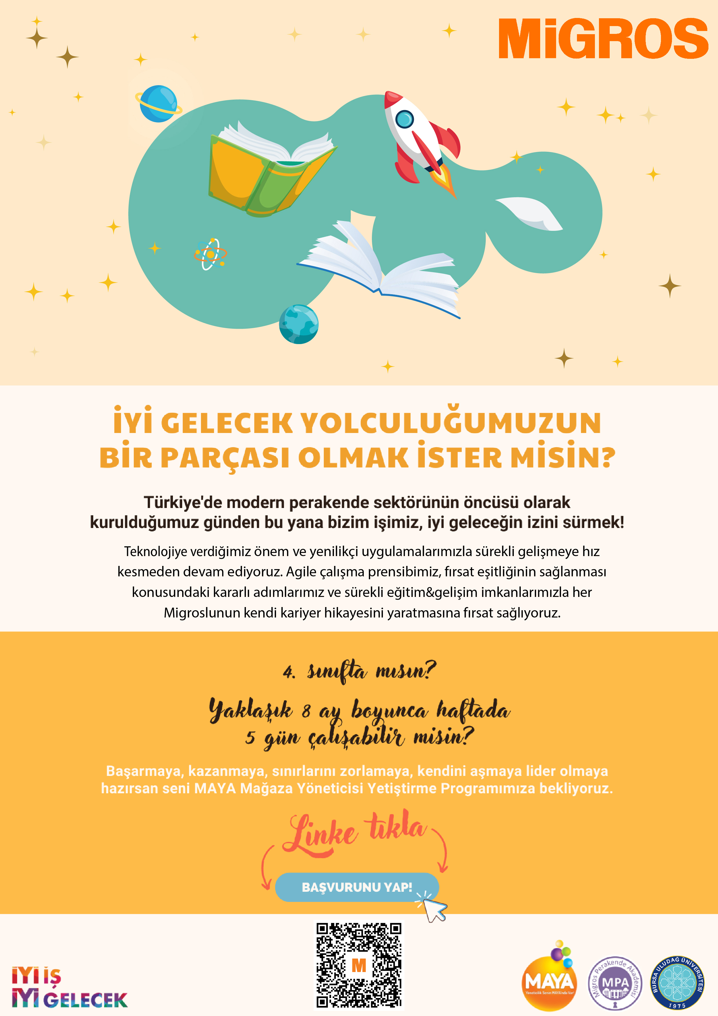 🚀 Migros MAYA Mağaza Yöneticisi Yetiştirme Programı Başvuruları Başladı! 🛒✨